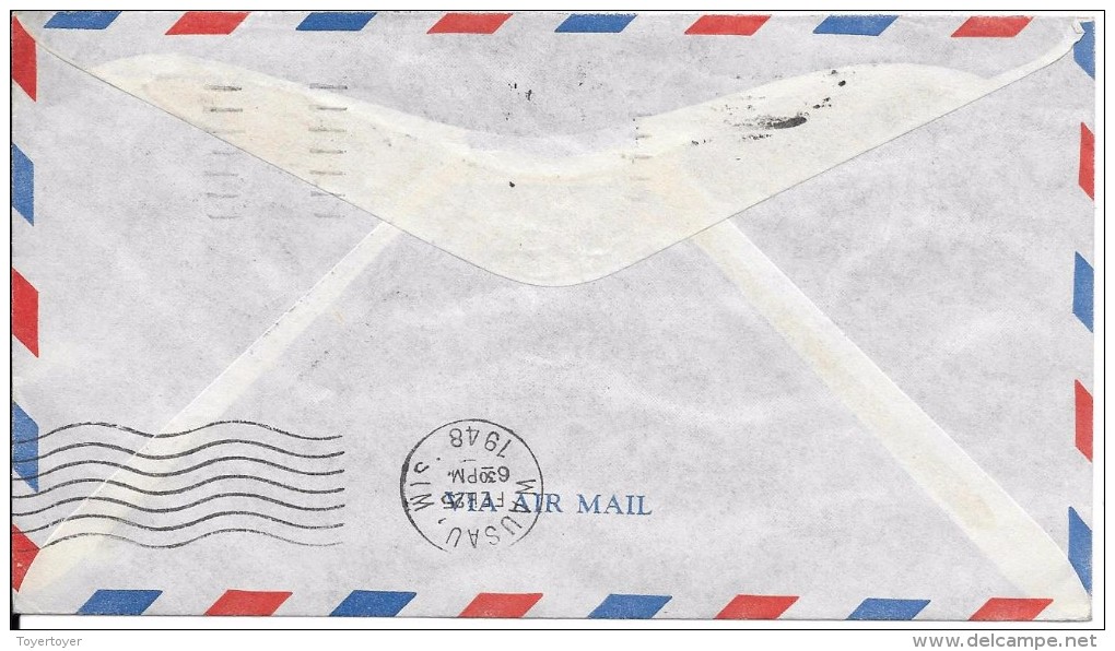 LE32 Courrier De 1ère Liaison Américaine De Minnéapolis à New York - 2c. 1941-1960 Lettres
