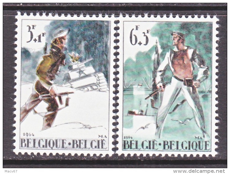 BELGIUM   B 760-1   *     BATTLE OF BASTONE - Unused Stamps