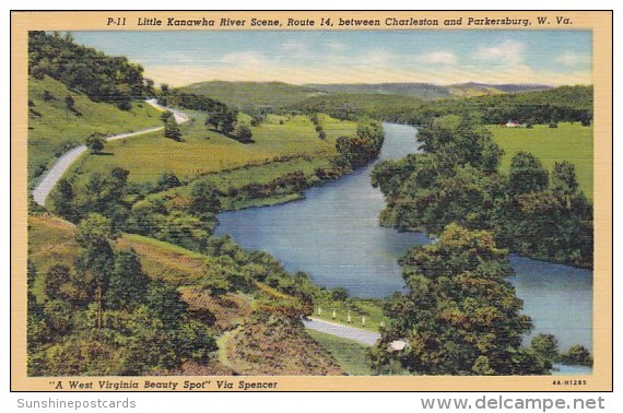Little Kanawha River Scene Route 14 Between Charleston And Parkersburg West Virginia - Parkersburg