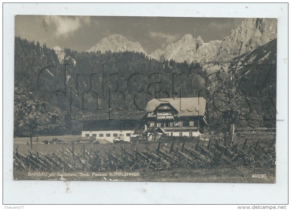 Ramsau Am Dachstein (Autriche, Styrie) : Pension Rührehner En 1950 PF. - Ramsau Am Dachstein