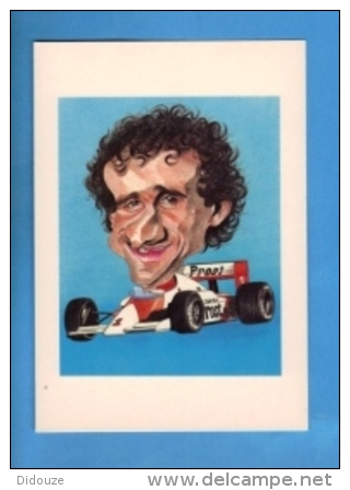 Sports - Formule 1 - Alain Prost - Par Devo Caricaturiste - Carte Vierge - Autres & Non Classés