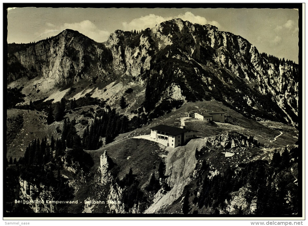 Aschau / Chiemgau  -  Berggasthof Kampenwandbahn  -  Ansichtskarte Ca. 1961   (5187) - Chiemgauer Alpen