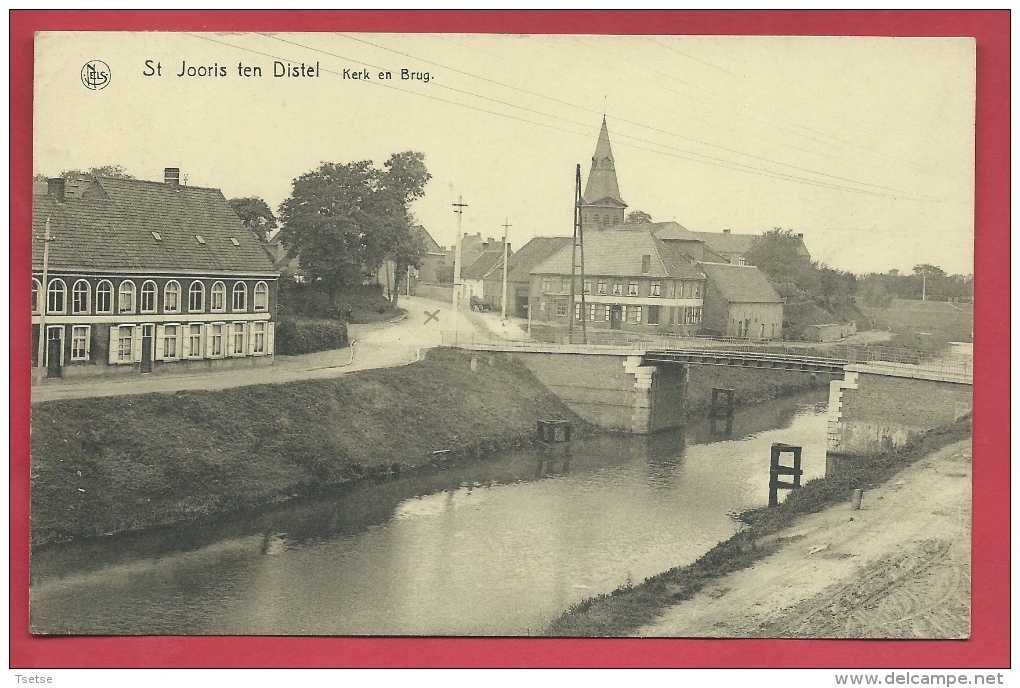 St. Jooris Ten Distel - Kerk En Brug - 1939 (verso Zien ) - Beernem