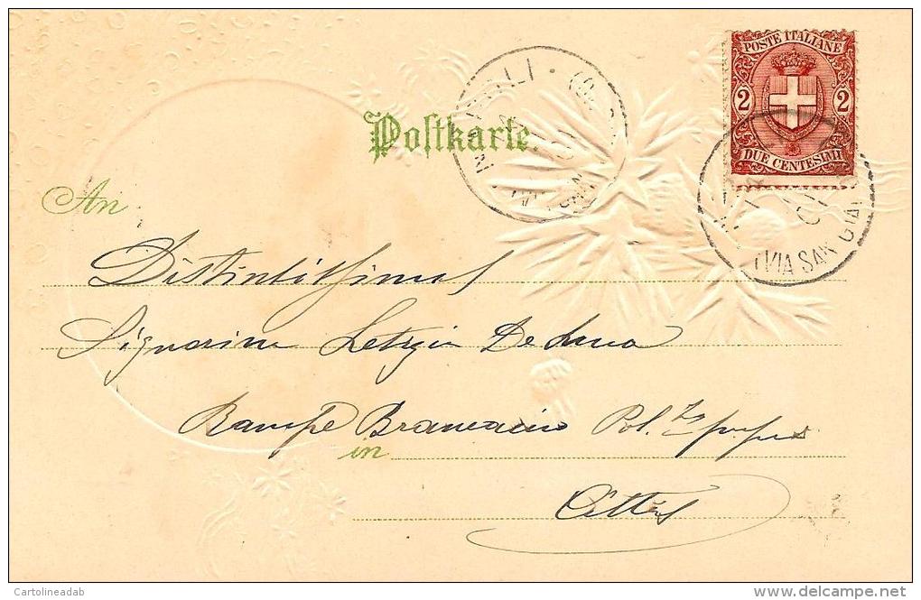 [DC4087] CARTOLINA - IN RILIEVO - CAMPAGNA CONTADINI FIENO FIORI - Viaggiata 1911 - Old Postcard - Ohne Zuordnung