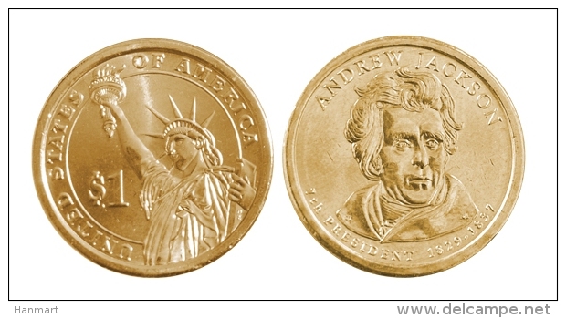 United States 2008, KM428D UNC - 1 Dollar, Andrew Jackson - 2007-…: Presidents