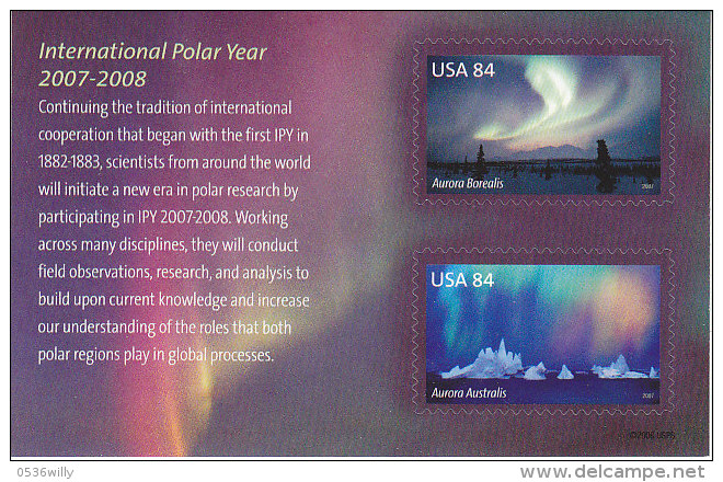 Vereinigte Staaten. International Polar Year 2007-2008 (6.027) - Autres & Non Classés