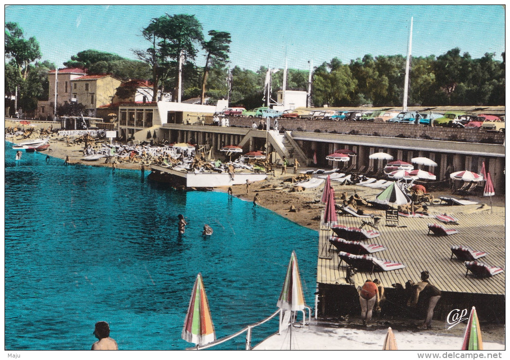 ANTIBES LA NOUVELLE PLAGE DE LA GAROUPE AU CAP D'ANTIBES   SCANS RECTO VERSO - Cap D'Antibes - La Garoupe