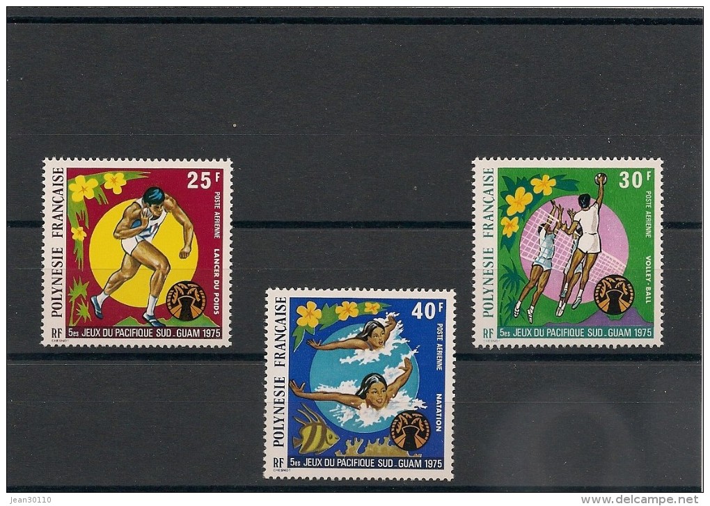 POLYNÉSIE  Année  1975  P.A.  N° Y/T :93/95** - Unused Stamps