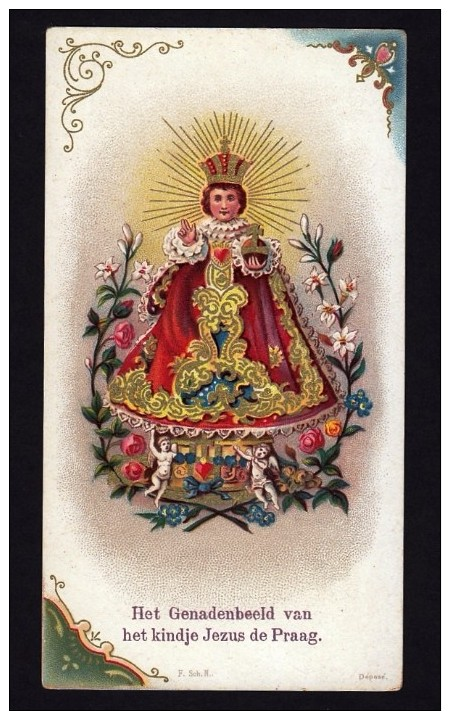 Santini - Image Pieuse - Holy Card - CROMO - GESU´ BAMBINO DI PRAGA - Devotion Images