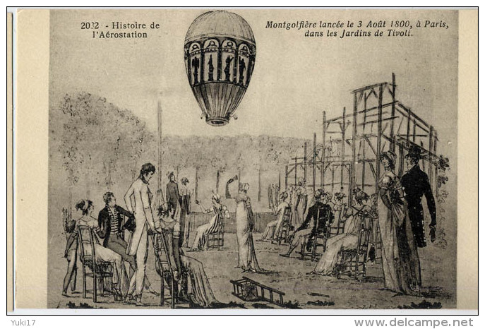 AVIATION HISTOIRE AEROSTATION 2032 MONTGOLFIERE - Fesselballons