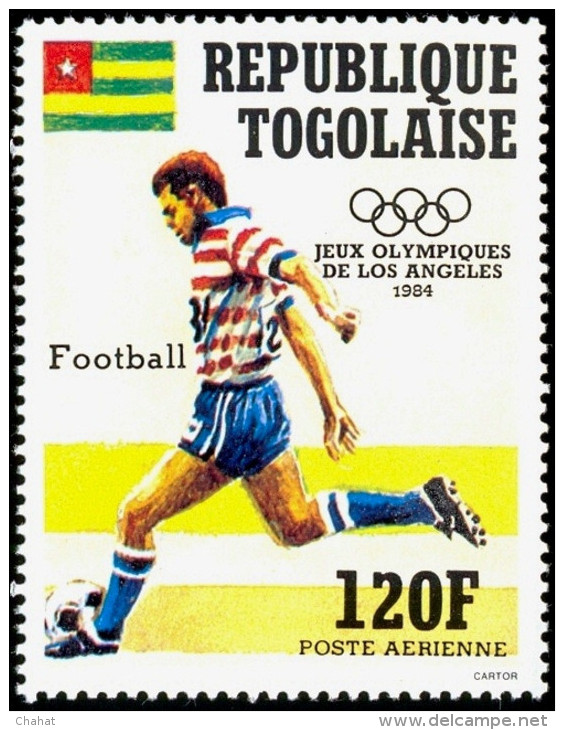SOCCER-OLYMPIC GAMES-LOS ANGELES-1984-TOGO-MNH-A6-641 - Sonstige & Ohne Zuordnung
