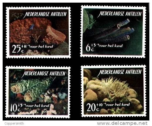 (003) NL Antilles  Marine Life / Vie / Meerestiere  ** / Mnh  Michel 158-61 - Curaçao, Antilles Neérlandaises, Aruba