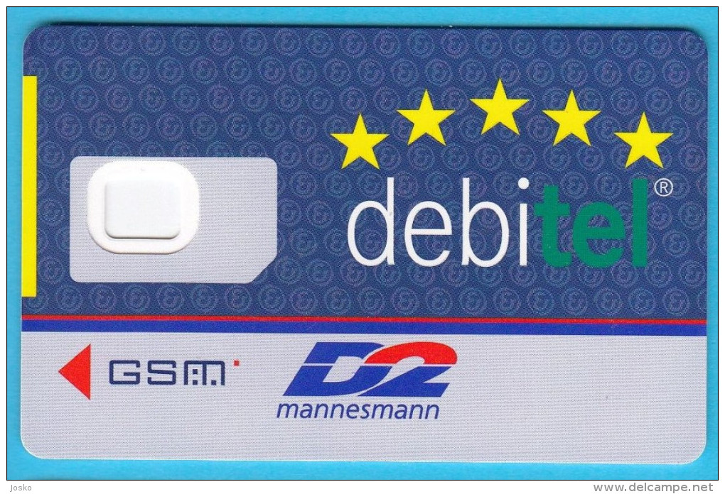 DEBITEL - D2 Mannesmann   ...  Germany Old GSM SIM Card - [2] Prepaid