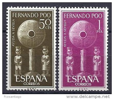 ESPAÑA/FERNANDO POO 1963 - EDIFIL # 213/14 ** Precio Cat. €1,50 - Fernando Poo