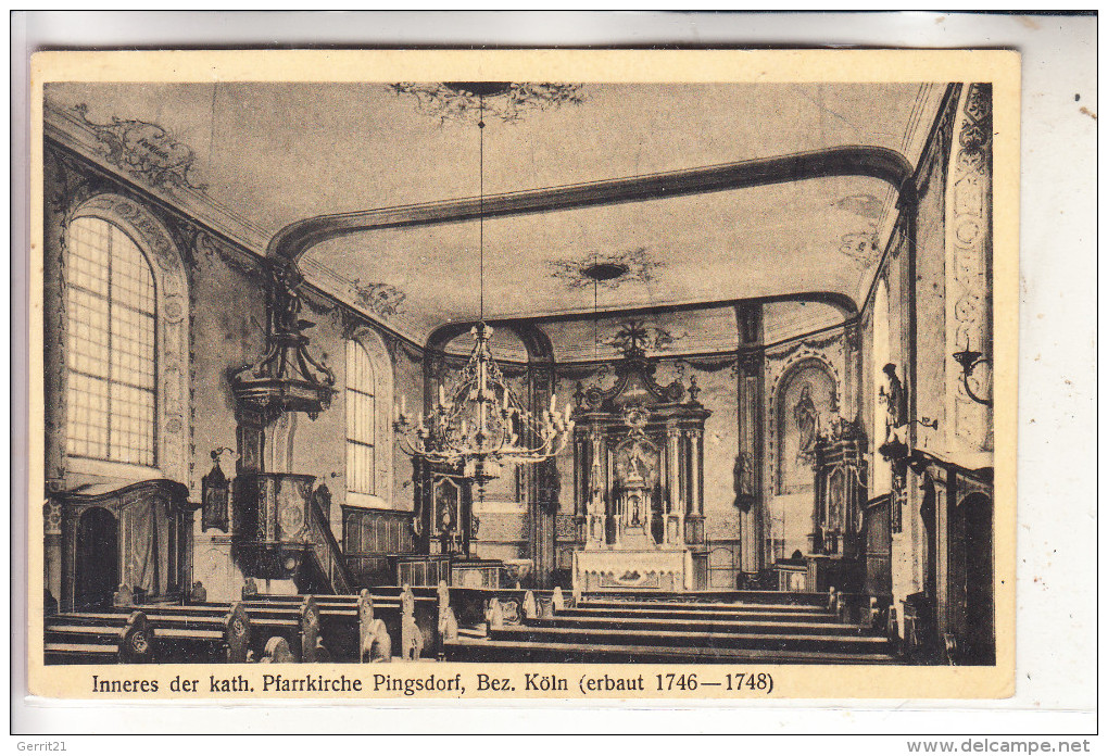 5040 BRÜHL - PINGSDORF, Kath. Kirche, Innenansicht - Bruehl