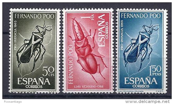 ESPAÑA/FERNANDO POO 1965 - Edifil #242/44 - MNH ** - Fernando Po