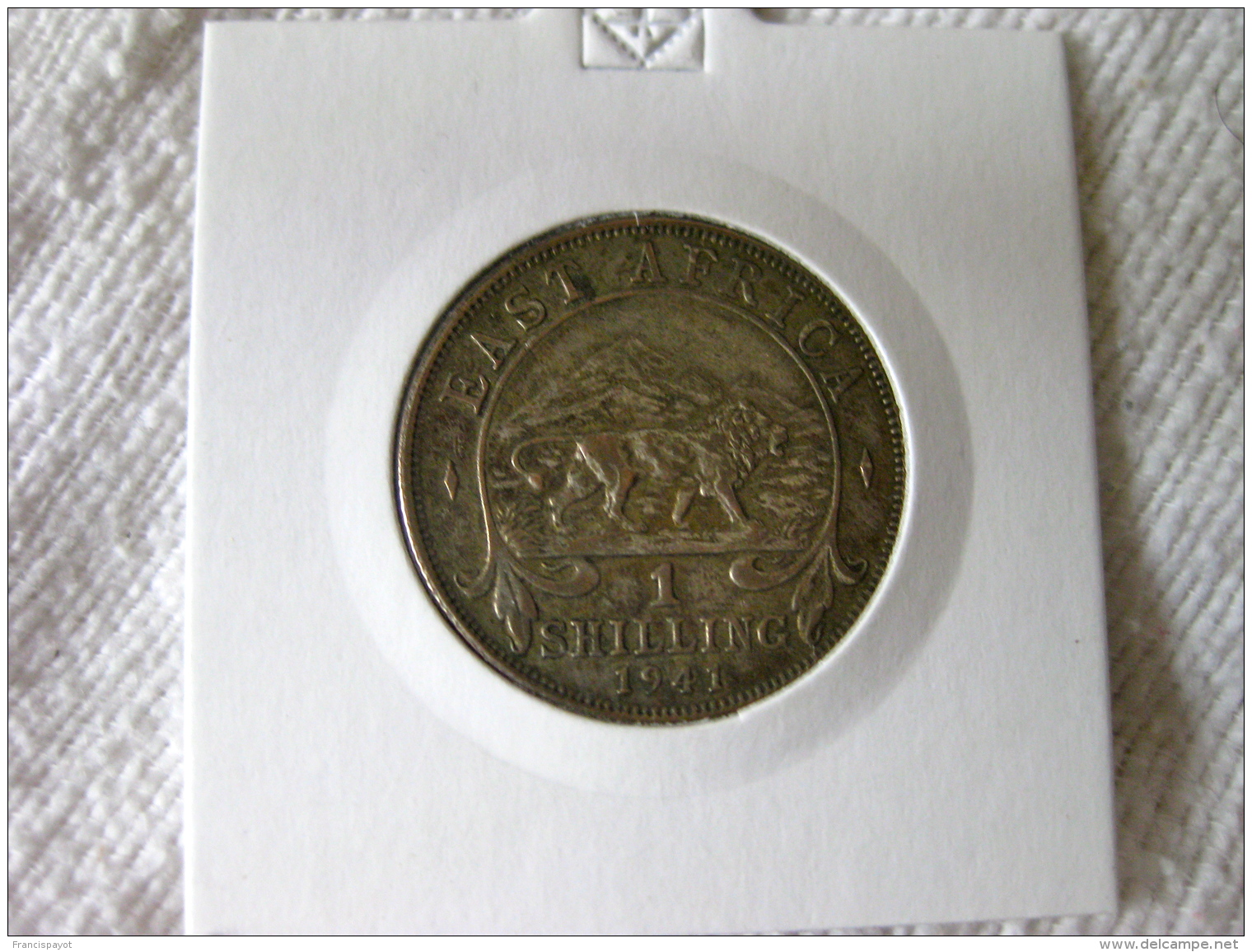 British East Africa: 1 Shilling 1941 Type II (rare) - Colonia Británica