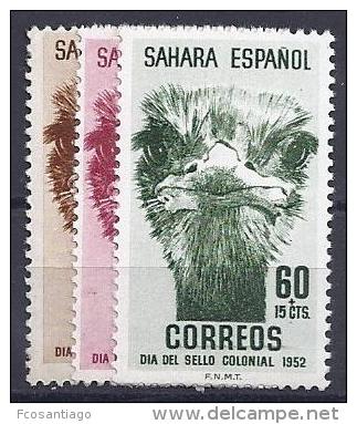 ESPAÑA/SAHARA 1952 - Edifil #98/100 - MNH ** - Sahara Español