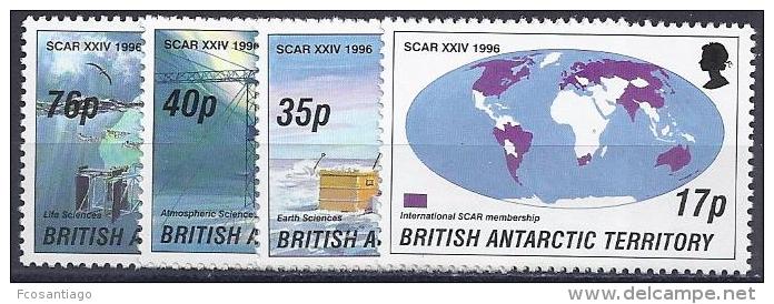 ANTÁRTIDA BRITANICA 1996- Yvert #265/68** Precio Cat. €11.50 - Nuevos