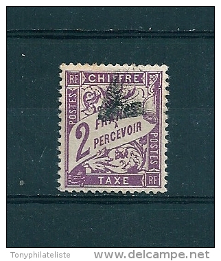 France Timbre Taxe  N°42  2f Violet  Oblitéré - 1859-1959 Used