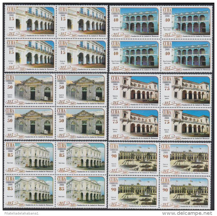 2008.6  CUBA BLOCK 4 2008. MATANZAS FOUNDATION ANIV. ANIV DE LA FUNDACION DE MATANZAS. - Unused Stamps