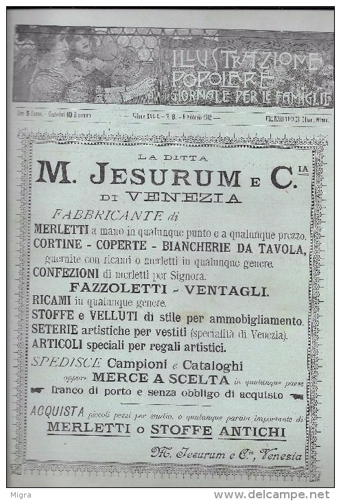 ILLUSTRAZIONE POPOLARE - 1902 - ROVIGO - ADELAIDE RISTORI - VELOCIPEDE - BICICLETTA - - Altri & Non Classificati