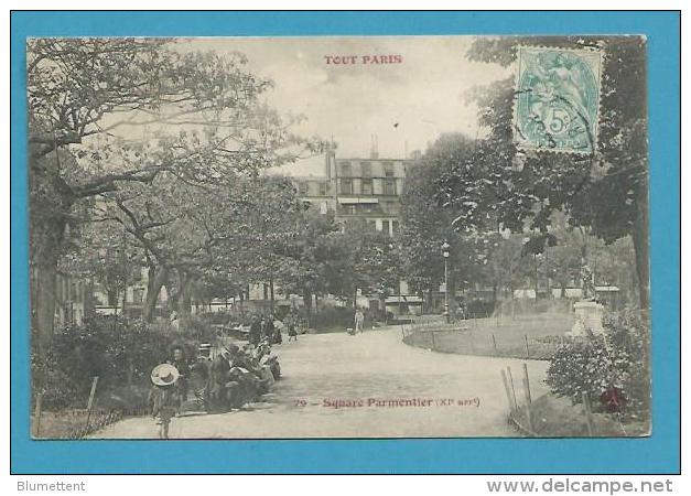 CPA 79 TOUT PARIS - Square Parmentier (XIème) Ed. FLEURY - Arrondissement: 11