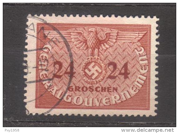 7482- Germany , Generalgouvernement , Occupation Of Poland Dienstmarken Michel 6 &ndash; Used - Occupation 1938-45