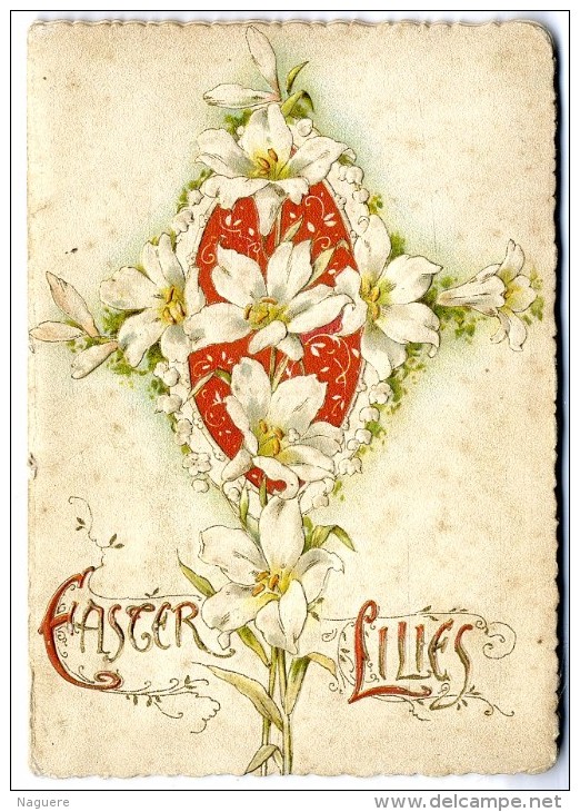 EASTER LILIES    CLIFTON NINGHAM   -  8 PAGES CARTONNEES   XIX°  BELLES ILLUSTRATIONS - Lyrik/Theater