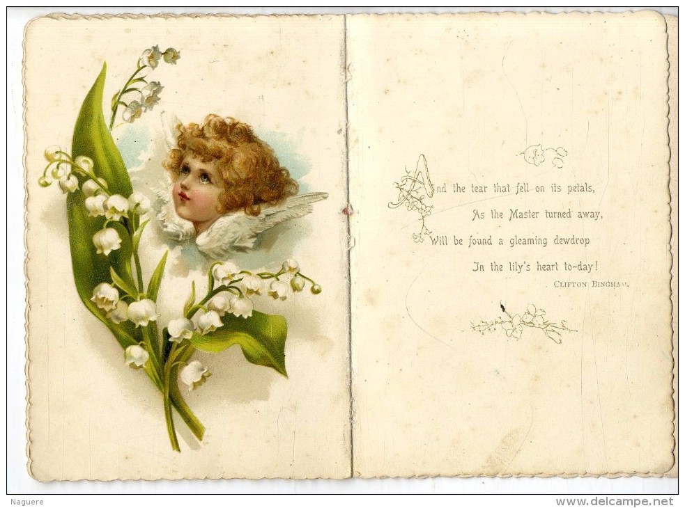 EASTER LILIES    CLIFTON NINGHAM   -  8 PAGES CARTONNEES   XIX°  BELLES ILLUSTRATIONS - Poëzie