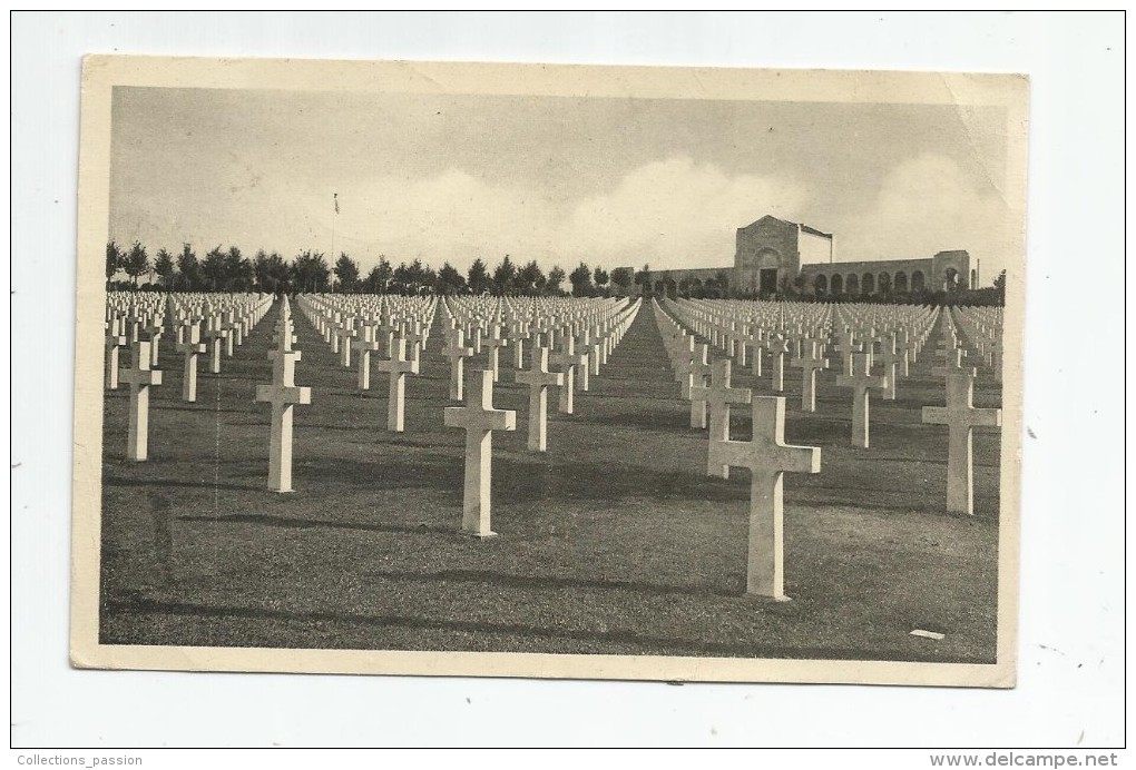 Cp , Militaria ,  Cimetière Américain , Les Tombes Vers La Chapelle , ROMAGNE SOUS MONTFAUCON , Cap 445 - Cimetières Militaires