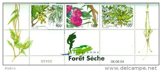 Flore De La Forêt Séche Légére Trace De Charniére , Avec Vignette Datée - Neufs
