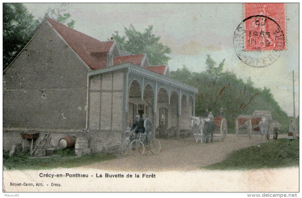 CRECY-en-PONTHIEU - La Buvette De La Forêt - 1906 - - Crecy En Ponthieu