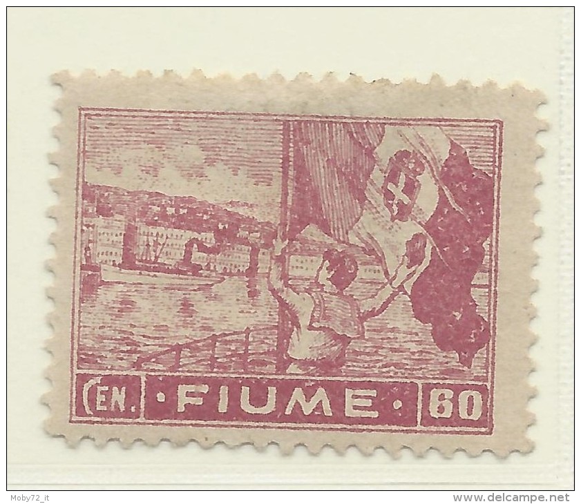 Fiume - 1919 - Nuovo/new MH - Allegorie E Vedute - Sass. N. 43 - Fiume