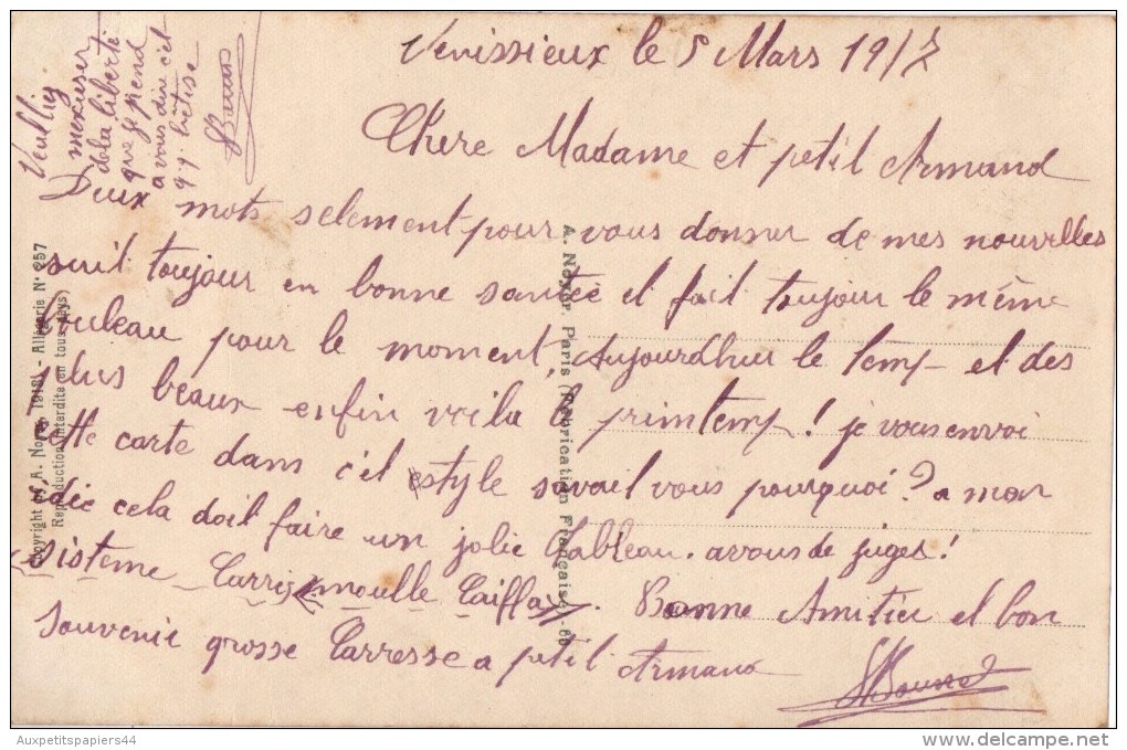Carte Photo Originale - L'ECUME .Femme Jaillissant Des Vagues - HN .257 PARIS - Illustration De MASTROIANNI - Mastroianni