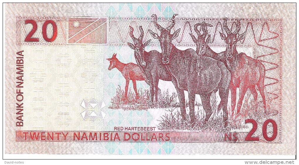 Namibia - Pick 5a - 20 Dollars 1996 - Unc - Namibia