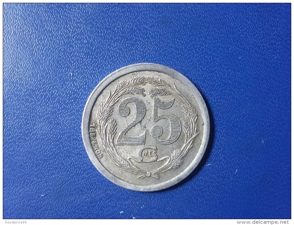 25 CENTIMES 1922 D'ORAN - Monétaires / De Nécessité