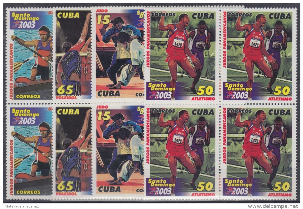 2003.50- * CUBA 2003. MNH. JUEGOS PANAMERICANOS. SANTO DOMINGO. DOMINICANA. SPORT PANAMERICAN GAMES.BLOCK 4. - Ungebraucht