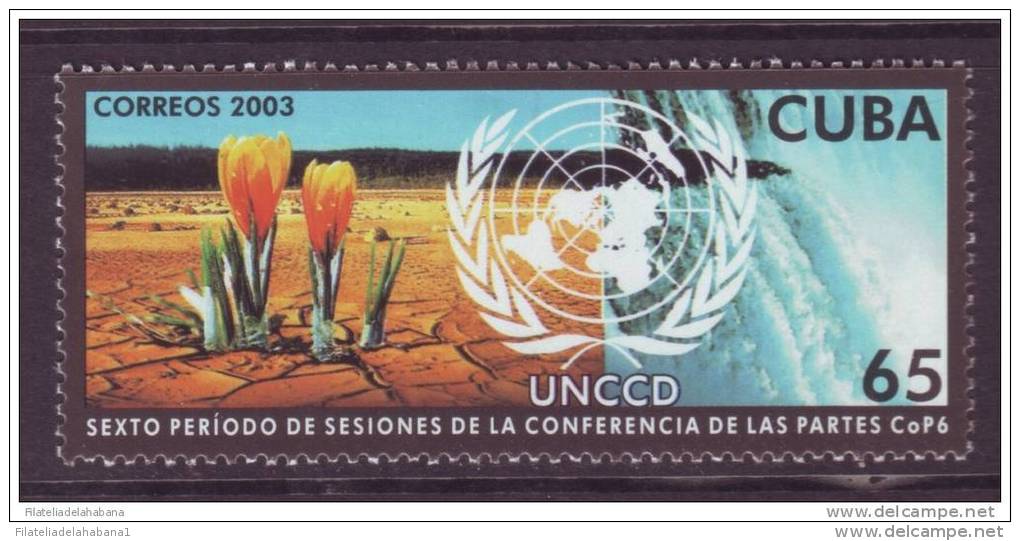 2003.108 CUBA 2003 HAMBRE UNCCD AGUA WATER  MNH - Unused Stamps