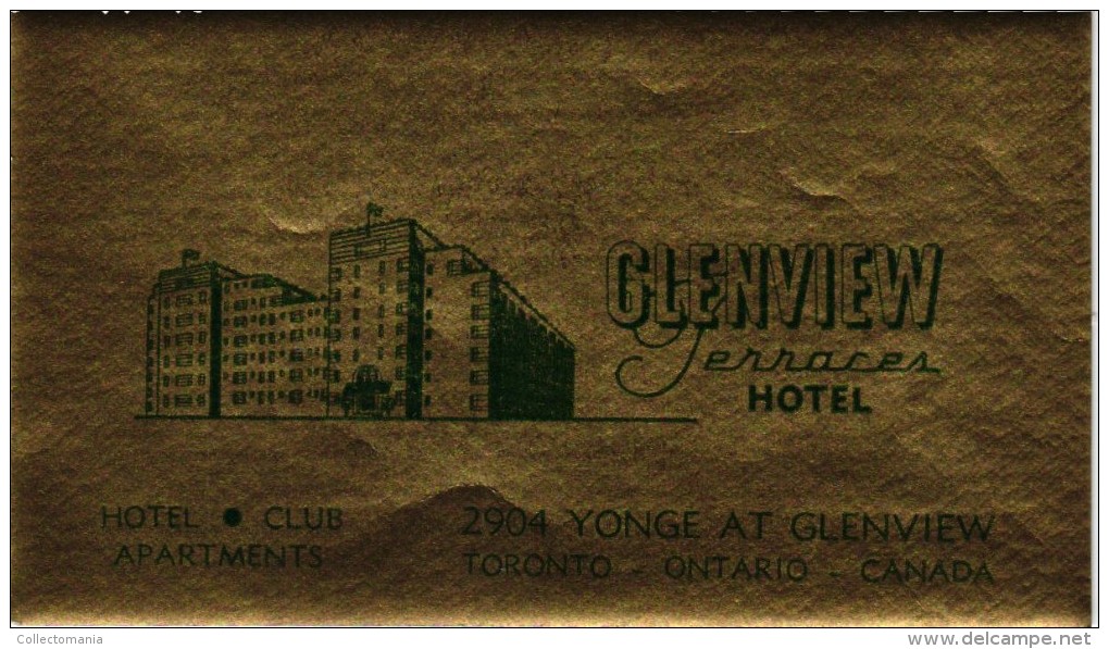 9 HOTEL Labels CANADA Calgary Toronto Montreal Quebec Victoria Ontario - Hotel Labels