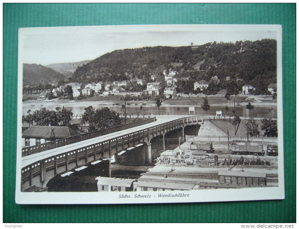 Germany: WENDISCHFÄHRE Gemeinde Rathmannsdorf Sächsische Schweiz-Osterzgebirge, Sachsen - Eisenbahn, Unused Small Format - Rathmannsdorf (Sachsen)