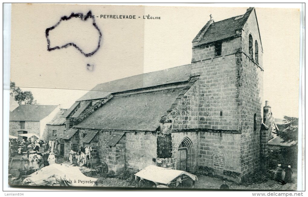 - PEYRELEVADE - ( Corrèze ) - L'Eglise, Animation, Linges étendues, Marché, Vielles Dames, Non écrite, TTBE, Scans. - Altri & Non Classificati