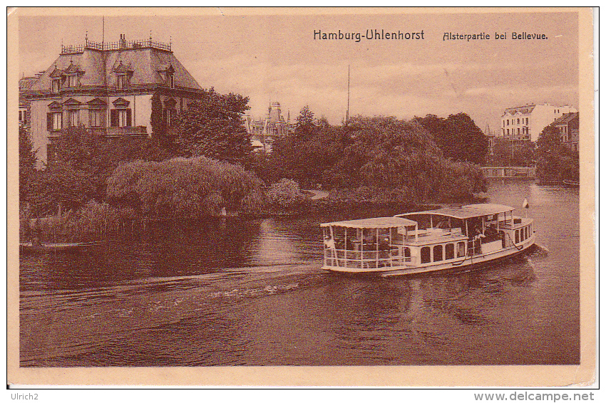 AK Hamburg - Uhlenhorst - Alsterpartie Bei Bellevue (19062) - Nord