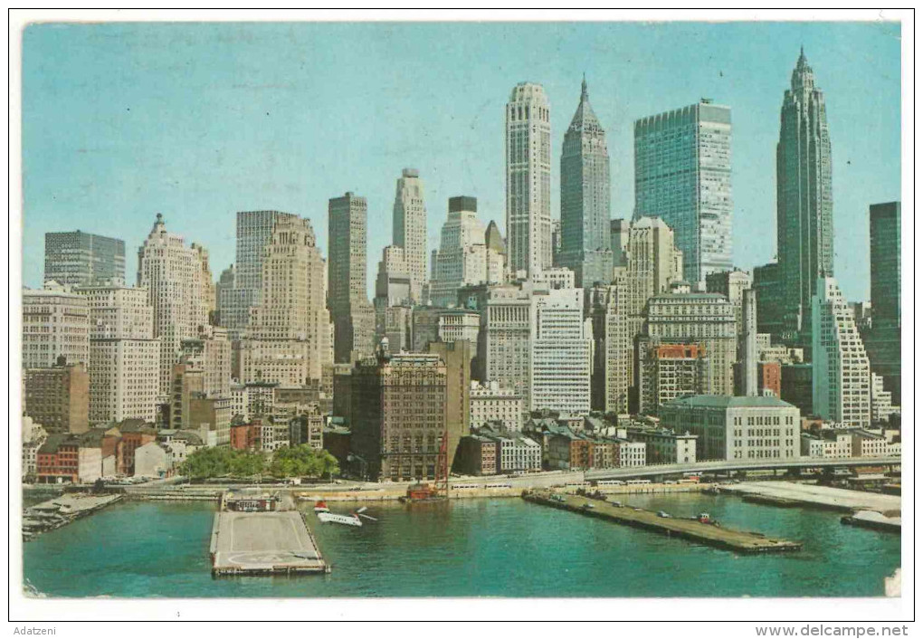 FRA CARTOLINA POST CARD STATI UNITI D’AMERICA U.S.A. UNITED STATES OF AMERICA NEW YORK CITY – HELIPORT  VIAGGIATA 1967 V - Multi-vues, Vues Panoramiques