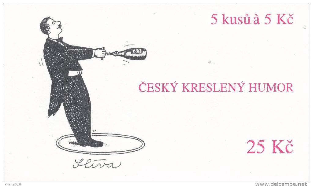 Czech rep. / Stamps booklet (1995) 0082-0084 ZS 1 (3 pcs.) Czech cartoons - V. Rencin, V. Jiranek, J. Sliva (J3781)