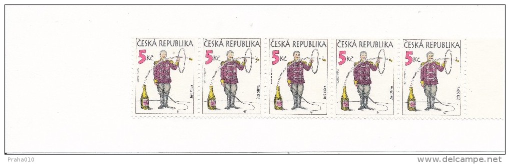 Czech rep. / Stamps booklet (1995) 0082-0084 ZS 1 (3 pcs.) Czech cartoons - V. Rencin, V. Jiranek, J. Sliva (J3781)