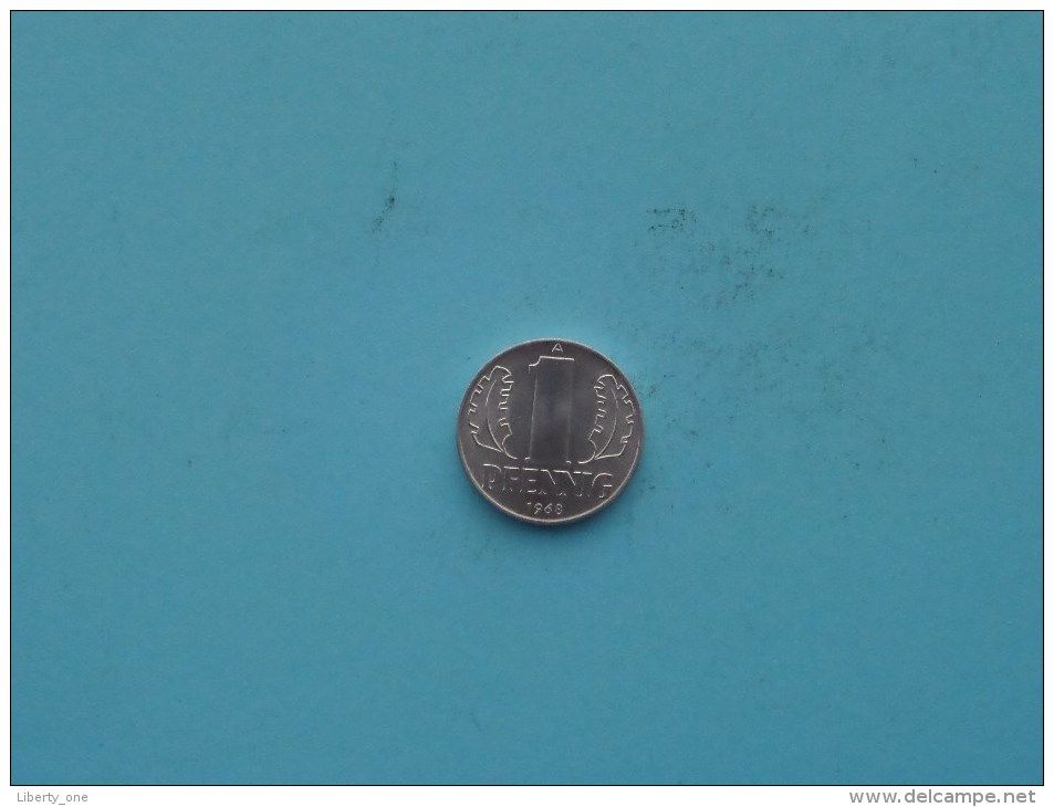 1968 A - 1 Pfennig / KM 8.1 ( Uncleaned Coin / For Grade, Please See Photo ) !! - 1 Pfennig