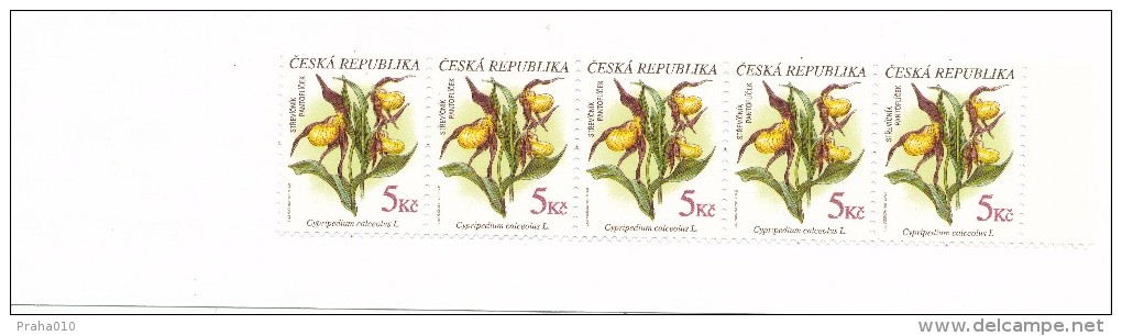 Czech rep. / Stamps booklet (1997) 0134-0137 ZS 1 (4 pcs.) Protected flora (J3829)