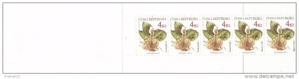 Czech rep. / Stamps booklet (1997) 0134-0137 ZS 1 (4 pcs.) Protected flora (J3829)
