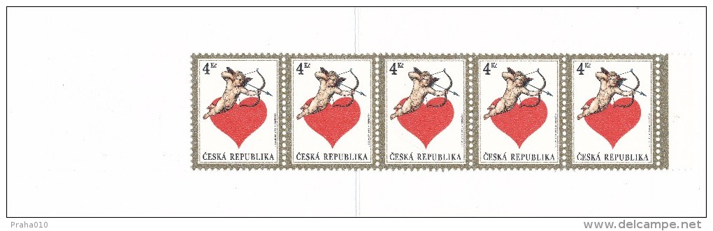 Czech Rep. / Stamps Booklet (1998) 0169 ZS 1 Love (J3727) - Unused Stamps